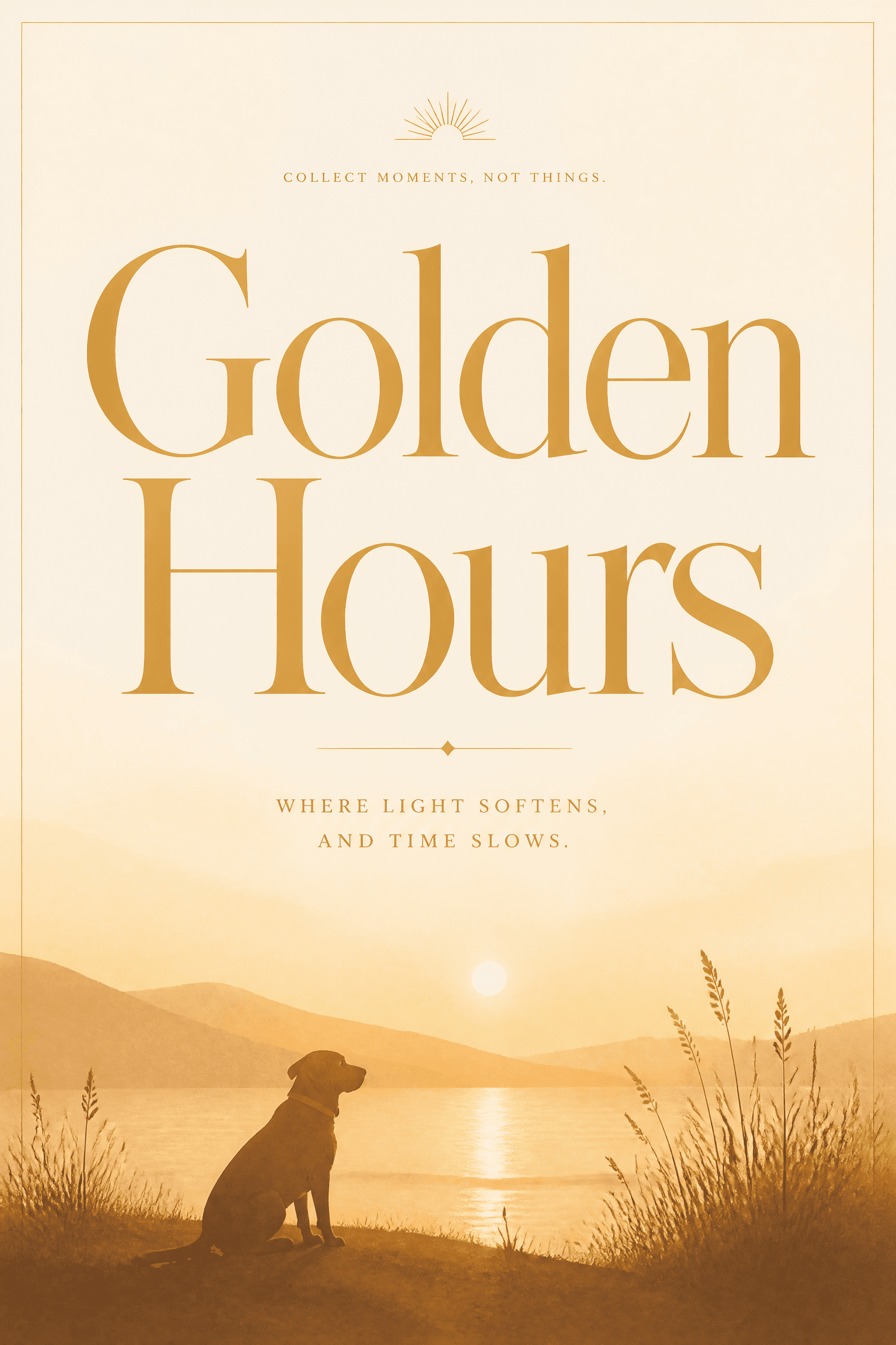 Affiche Typographique — Golden Hours