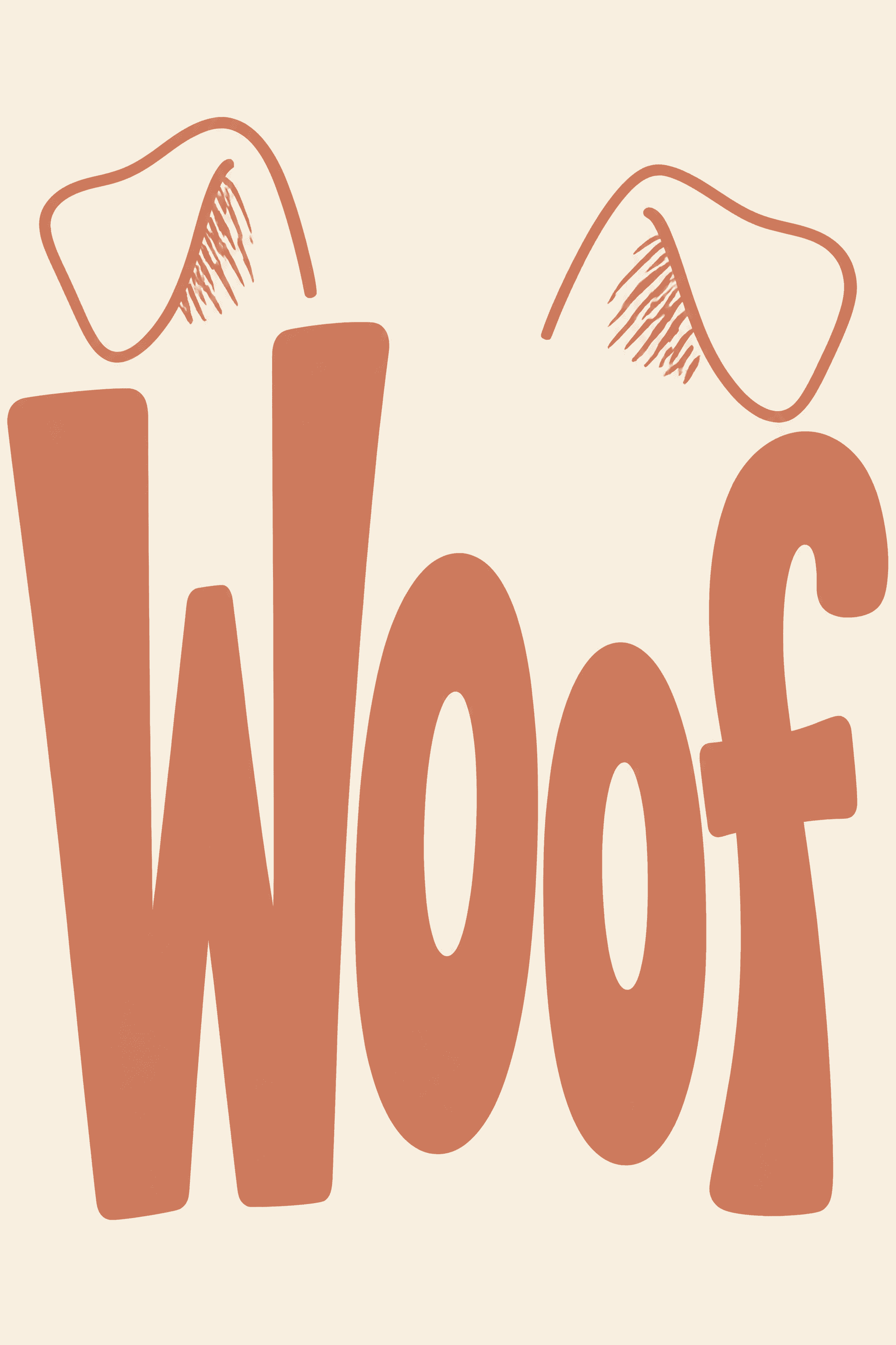 Affiche Typographique — Woof
