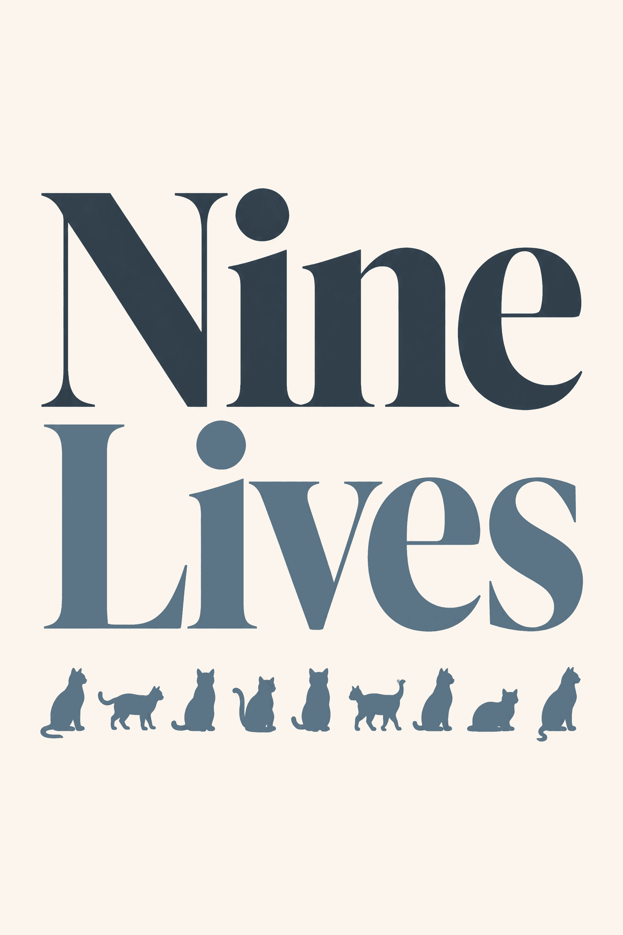 Affiche Typographique — Nine Lives