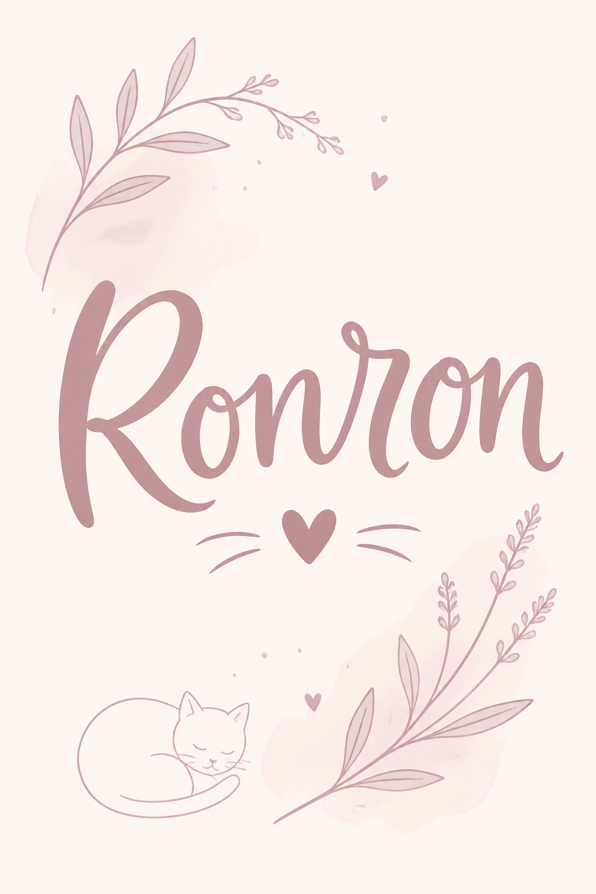 Affiche Typographique — Ronron