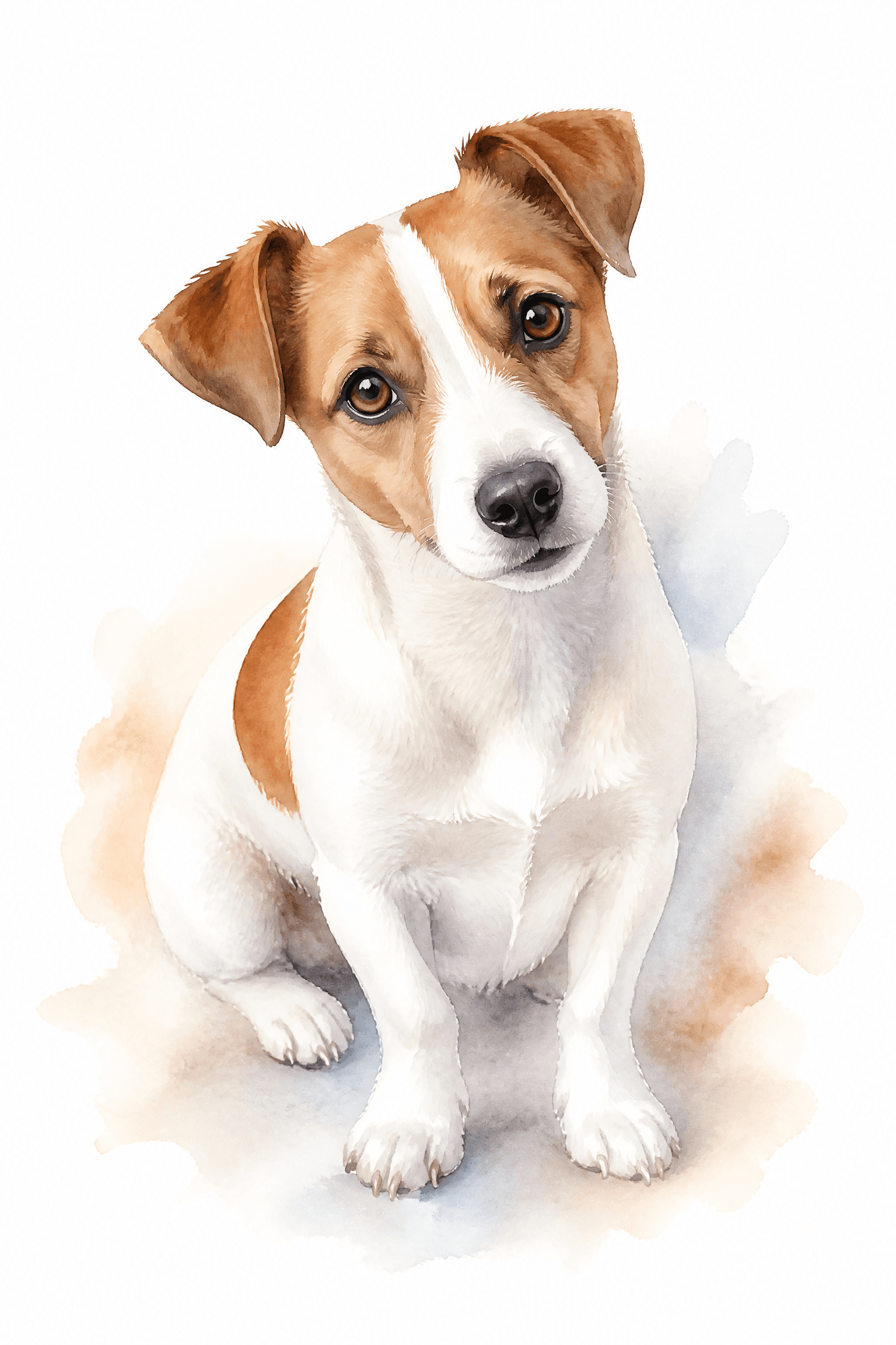 Affiche Jack Russell — portrait aquarelle