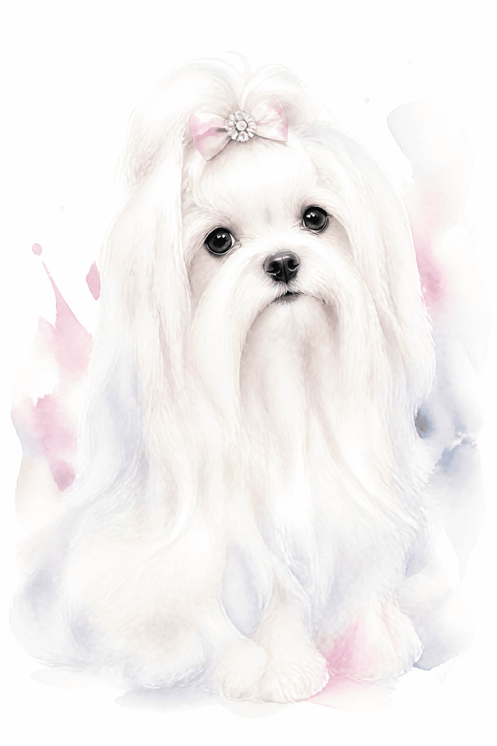 Affiche Maltais — portrait aquarelle